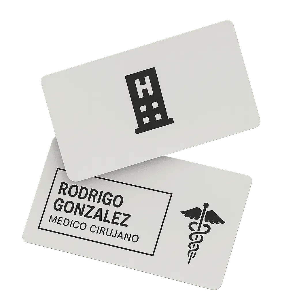 Tarjetas NFC MeetMe personalizadas para médicos y profesionales en México